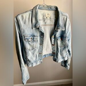 J. Crew Light Blue Cropped Jean Jacket